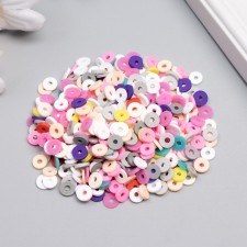 A set of beads made of polymer clay 
