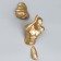 Polystone souvenir "To meet the Victory" right, gold 26.7x17 cm