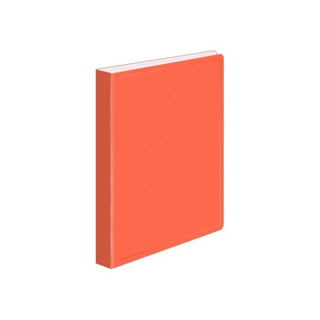 Folder with A4, 700 μm, 27 mm, calligrata duble neon, inner pocket, up to 180 sheets, orange neon-2