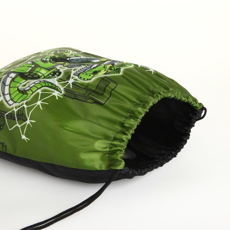 Bag for shoes on the lace, green color-2