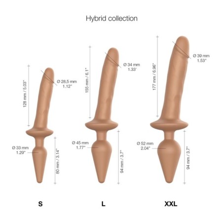 Fallomitator Strap-on-ume Switch Plug-in Realistic Karameli, XHL-1
