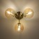 Ceiling chandelier CITILUX “Tommy” CL102133, 46x46x23.5 cm, 3x40W, E14, brown color