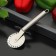Knife for dough and pizza shade "metallic", 20 cm, silver color