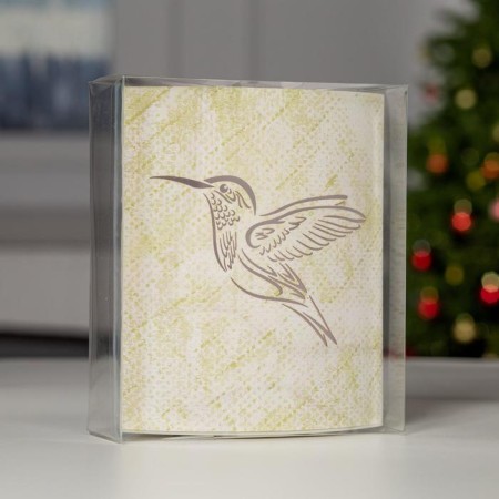 LED figure "Hummingbird" 13 × 16 × 5 cm, cardboard, battery AAX2 (not complete), glow warm white-4