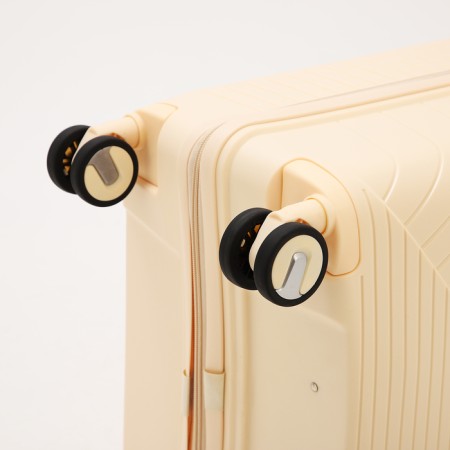 Big suitcase 28 ", lightning department, code castle, 4 wheels, beige color-6