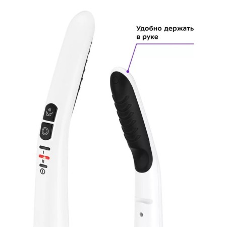 Steam mop KitFort KT-1021, 1630 W, 500 ml, cord 5 m, black and white-2