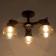 Elikhan chandelier 3KHE27 40W brown-black 50x20x28 cm Bayerlux