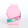 Bag's bag with lightning, pink color