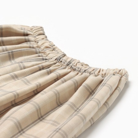 Women's pants Minaku: Casual Collection, Beige Cage color, size 44-6