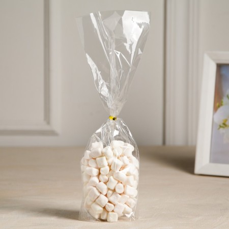 BOPP package packing, with a bottom fold, transparent, 10 x 28 x 3 cm
