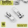 Automatic castle for lightning "Tractor", No. 8, 10 pcs, Nickel color