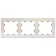 Frame SE AtlasDesign, 3-fast, universal, pearl color