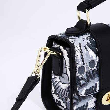 Bag-mixer on fasteners, black/white color-4