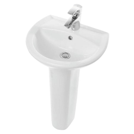 ATTICA 55 washbasin, chrome white, VKS-1