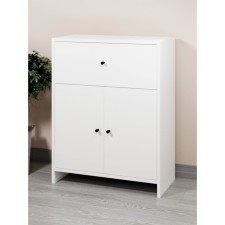 Chest of drawers 1ya-600, 600x300x776, quad/white