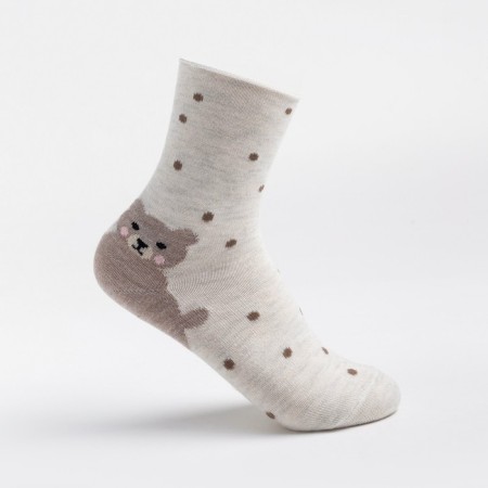 Cashmere children's socks, milk color, size 18-20