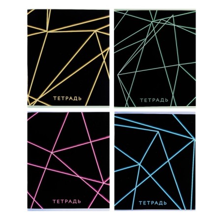 Notebook of 96 sheets in the Calligrata "Neon" cage, covered cardboard, OFSET block, mix
