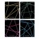 Notebook of 96 sheets in the Calligrata "Neon" cage, covered cardboard, OFSET block, mix