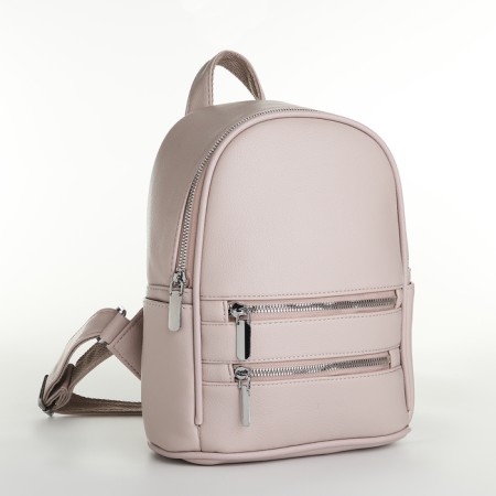 Women's backpack on lightning, beige color