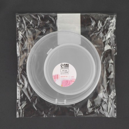 A set of containers for needlework, 2 pcs, d = 9 × 3 / 6.5 × 2.5 cm, the color is transparent-3