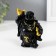 NECKE Polystone "Hothee with a gold ingred and pumpkin groat" Black 4.5x6.7x9 cm