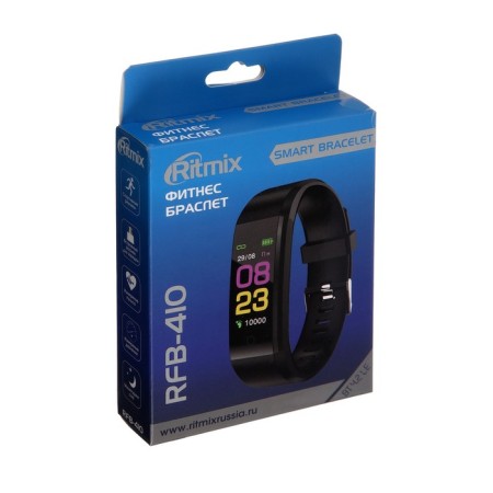 Fitness bracelet Ritmix RFB-410, 0.96 ", color display, pulsometer, alert, 90 mAh, black-8