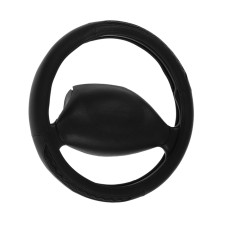 Braid on the steering wheel Nova Bright eco -leather, black, wave -shaped inserts, m