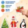 Maxi Puzzles in the metal box "Funny New Year with the Blue Tractor", 15 puzzles