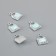 Decor for creativity metal, rhinestones "handbag" blue 1.7x1.2 cm