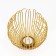 Summary of the metal desktop "ball", 15.5 x 15 cm, gold