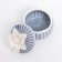 Coramics Coramics "White Flower" Blue 7x7x6 cm
