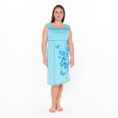 Night shirt female, blue color, size 54-1