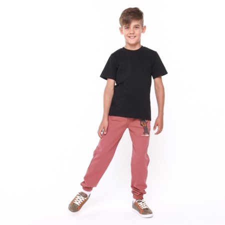 Pants for a boy, brick/dachshund, height 98-104cm-5