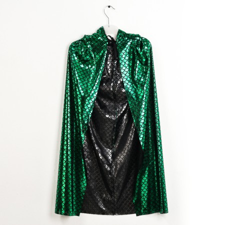 New Year! Carnival set "Green snake": cloak length 80 cm, mask-4