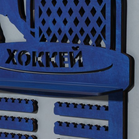 Moar with Hockey shelf Blue color, 42.5x27.5 cm-1