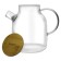 Hot teapot Fusion 02-120-02, filter spring, heat-resistant glass, 1200 ml