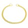 Collar - Metallic a single strain, 55 cm, wire thickness 2.5 mm, golden
