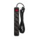 Extension cord Standard 5 nests, 3m, 3x1.0mm², s/s, with a switch, black rexant