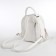 Women's backpack city, Textura, white color