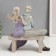 Polystone souvenir "Lovers on benches" 22.5x19x11 cm