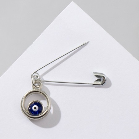 Bulavka-reinforcing "Obragg for the Home", 2 cm, blue color in silver-1