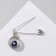Bulavka-reinforcing "Obragg for the Home", 2 cm, blue color in silver