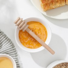 Spoon for honey, 14 cm, beech, in packaging with a suspension