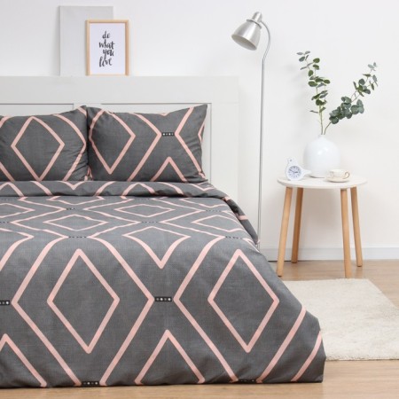 Bed linen 2 joint venture and I GEOMETRY, 173x215cm, 175x214cm, 50x70cm-2pcs, microfiber, 60g/m2-2