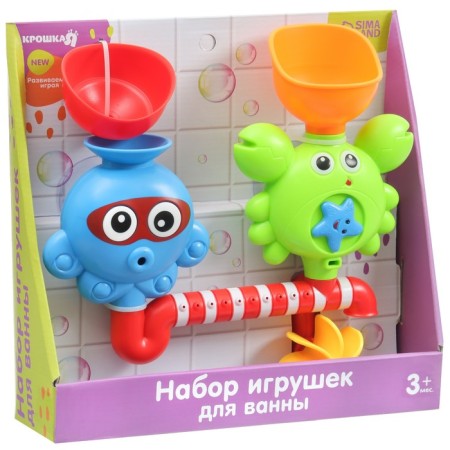 Bath toy "Water Fun", on a suction cup, crush me-4