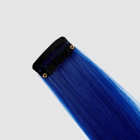 Local Locom, straight hair, clock, 50 cm, 5 g, blue color-5