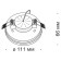 Built-in lamp Technical DL296-6-6W-W PLASTIC, 67x1111x66 mm, LED, 6.1W, 360LM, 4200K, white color