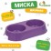 Double plastic bowl 29.5 x 16.5 x 5 cm, purple