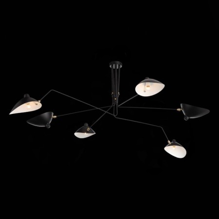 Ceiling Ceiling ST LUCE. SL305.402.06. SPRUZZO. 6x60 watts, E27, 180x180x54 cm, black color-24
