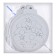 Christmas tree decoration for painting "Christmas tree" 4 pcs., Brush